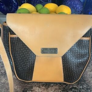 Vintage Ted Lapidus Leather Crossbody Bag